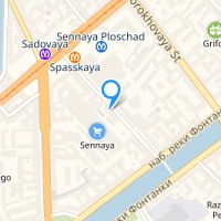 View map: St.Petersburg, hostel "Attik", Efimova 3a lit D