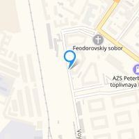 View map: St.Petersburg, hostel "Friends Hostel", Poltavskij proezd 2 lit A