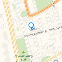 View map: St.Petersburg, hostel "MOX", Gavanskaya 10