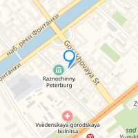 View map: St.Petersburg, hostel "YaroMir", Bolshoj Kazachij pereulok 4